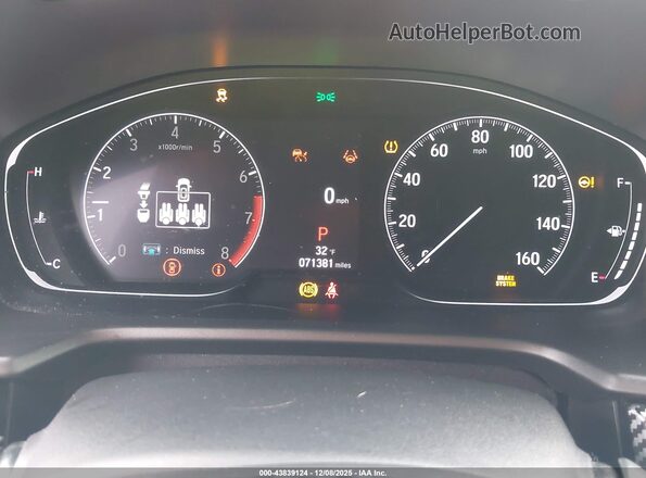 1HGCV1F36MA040879 2021 HONDA ACCORD Серый Вид задних сидений