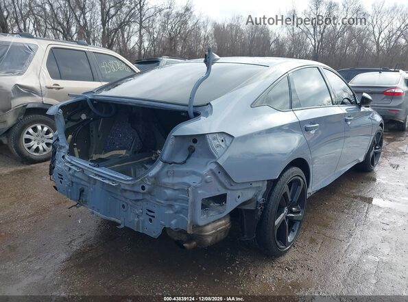 1HGCV1F36MA040879 2021 HONDA ACCORD Серый Задняя правая четверть