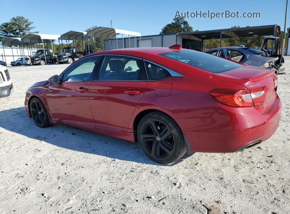 1HGCV1F38KA084993 2019 HONDA ACCORD Red Հետևի ձախ
