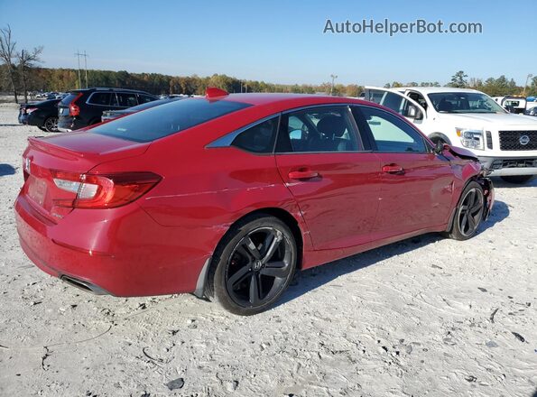 1HGCV1F38KA084993 2019 HONDA ACCORD Red Հետևի աջ
