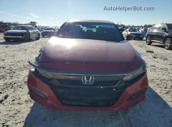 1HGCV1F38KA084993 2019 HONDA ACCORD Red Դիմացի տեսք