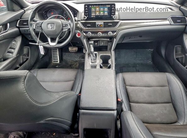 1HGCV1F38KA084993 2019 HONDA ACCORD Red Առջևի վահանակի տեսք