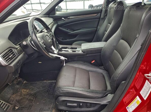 1HGCV1F38KA084993 2019 HONDA ACCORD Red Սալոնի դիմացի տեսք