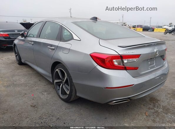 1HGCV1F49NA039106 2022 HONDA ACCORD Gray Հետևի ձախ