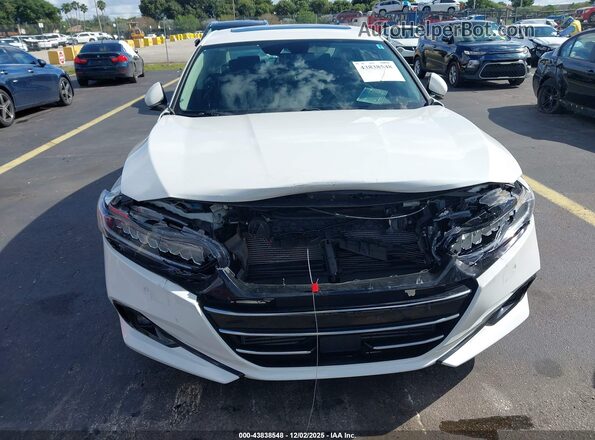 1HGCV1F50NA058538 2022 HONDA ACCORD White წინა ხედი