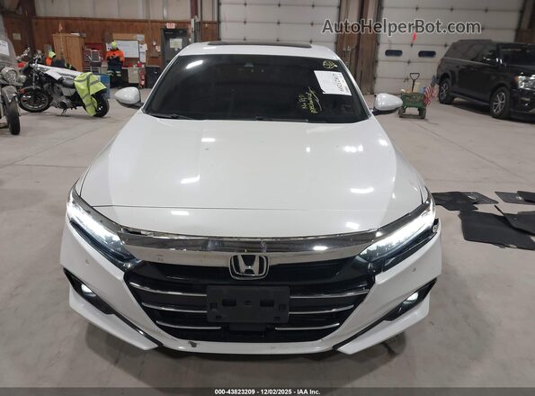 1HGCV1F5XNA025658 2022 HONDA ACCORD White Instrument cluster view