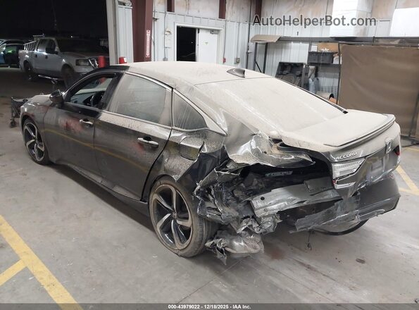 1HGCV2F32KA003010 2019 HONDA ACCORD Black Հետևի ձախ