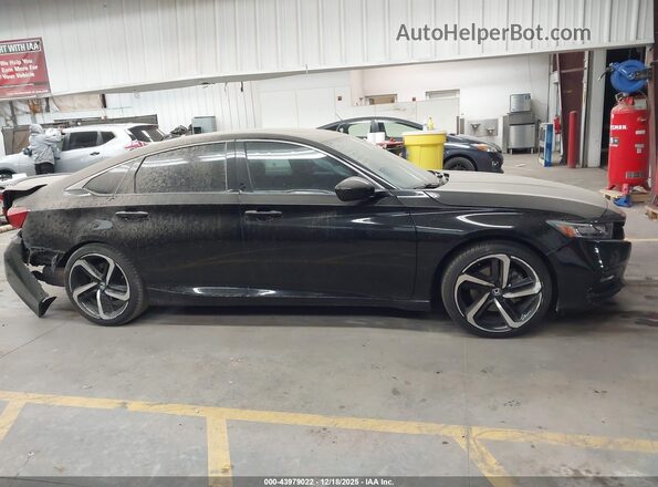 1HGCV2F32KA003010 2019 HONDA ACCORD Black Սալոնի հետևի տեսք