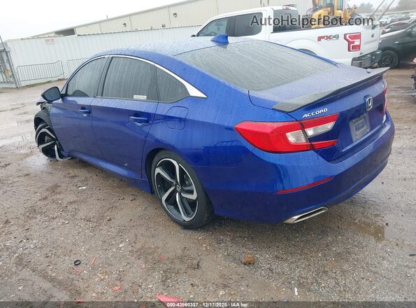 1HGCV2F36LA022547 2020 HONDA ACCORD Синий Задняя левая четверть