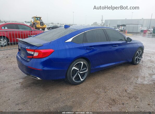1HGCV2F36LA022547 2020 HONDA ACCORD Синий Задняя правая четверть