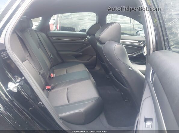 1HGCV2F37NA004447 2022 HONDA ACCORD Black Widok naklejki z numerem VIN