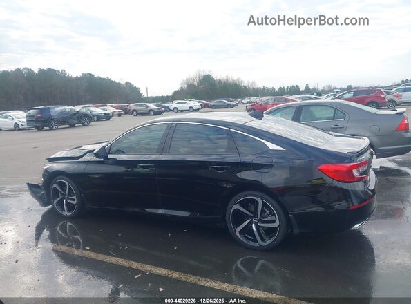 1HGCV2F37NA004447 2022 HONDA ACCORD Black Widok wnętrza 360 stopni