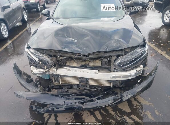 1HGCV2F37NA004447 2022 HONDA ACCORD Black Widok z przodu