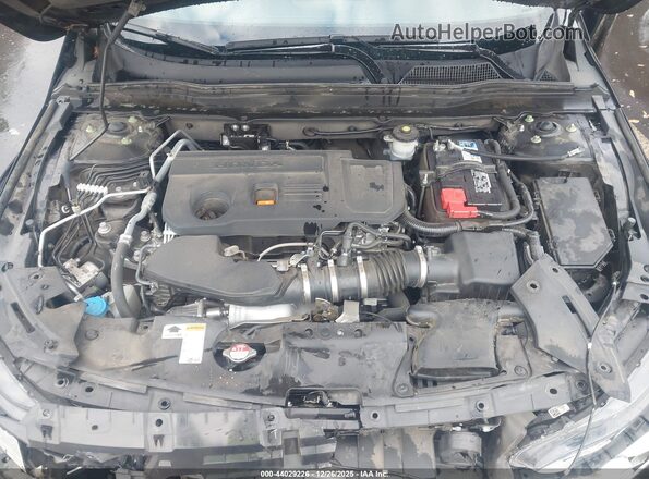 1HGCV2F37NA004447 2022 HONDA ACCORD Black Widok z tyłu