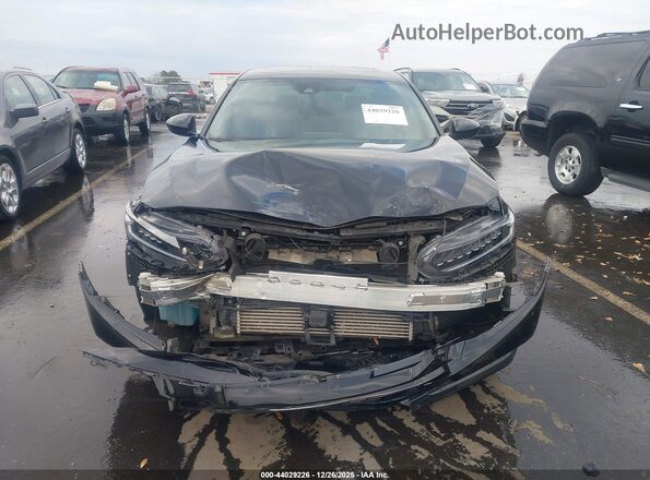 1HGCV2F37NA004447 2022 HONDA ACCORD Black Widok zestawu wskaźników