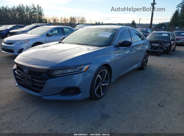 1HGCV3F29NA033820 2022 HONDA ACCORD Gray Przód lewy