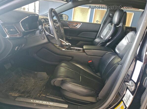 1LN6L9NP2K5602685 2019 LINCOLN CONTINENTA Black Vista interior delantera