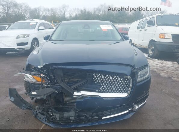 1LN6L9TP7H5600944 2017 LINCOLN CONTINENTA Dark Blue Вид щитка приборов