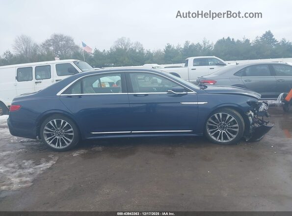 1LN6L9TP7H5600944 2017 LINCOLN CONTINENTA Dark Blue Вид задней части салона