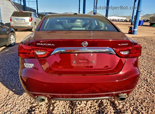 1N4AA6AP6GC447088 2016 NISSAN MAXIMA Burgundy Rear view