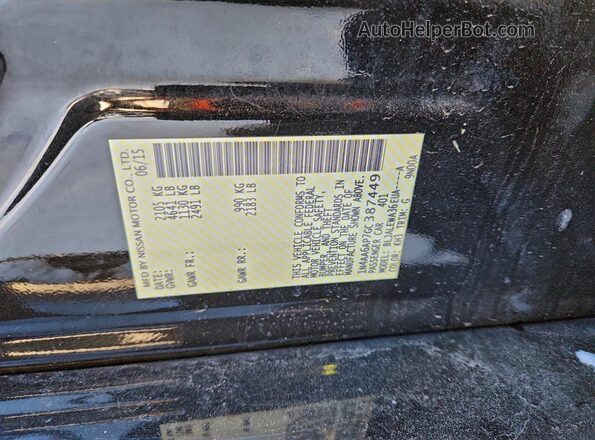 1N4AA6AP7GC387449 2016 NISSAN MAXIMA Black Engine compartment view