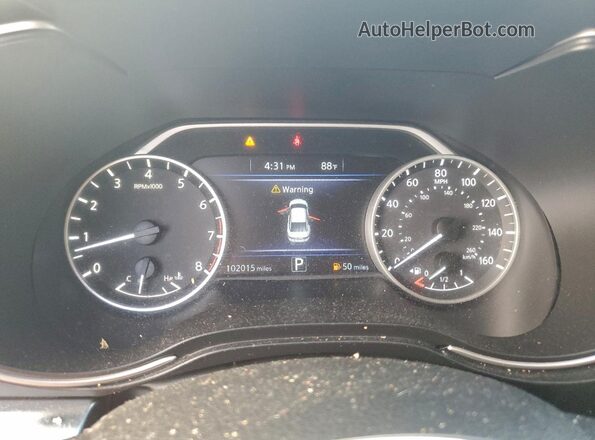 1N4AA6AV0KC374209 2019 NISSAN MAXIMA Gray Вид щитка приладів