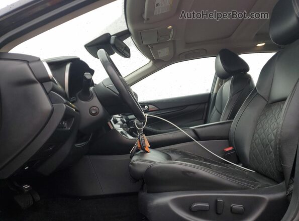 1N4AA6AV5KC377073 2019 NISSAN MAXIMA Black Вид салону спереду