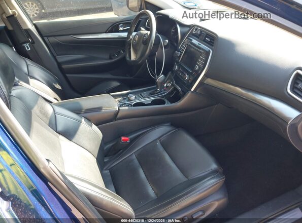 1N4AA6CV6LC362919 2020 NISSAN MAXIMA Blue Вид салону спереду