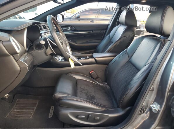 1N4AA6EV2LC378192 2020 NISSAN MAXIMA SR Gray Вид салону спереду