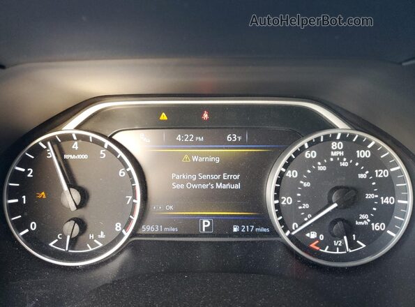 1N4AA6EV2LC378192 2020 NISSAN MAXIMA SR Gray Вид щитка приладів