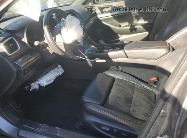 1N4AA6EV7MC514933 2021 NISSAN MAXIMA SR Gray Widok wnętrza z przodu