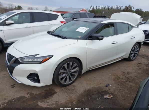 1N4AA6FV2NC507758 2022 NISSAN MAXIMA PLATINUM Белый Передняя левая четверть