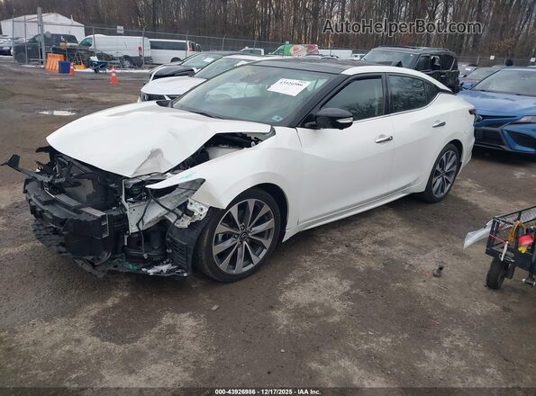 1N4AA6FV2PC502563 2023 NISSAN MAXIMA PLATINUM White წინა მარცხენა ხედი სამი მეოთხედიდან