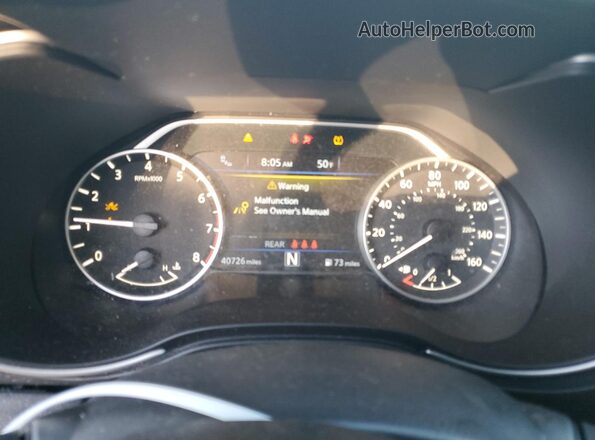 1N4AA6FV3PC514172 2023 NISSAN MAXIMA PLATINUM Gray ხელსაწყოთა პანელის ხედი