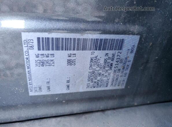 1N4AA6FV3PC514172 2023 NISSAN MAXIMA PLATINUM Gray ძრავის განყოფილების ხედი