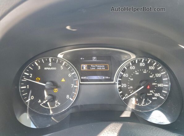 1N4AL3APXHC236731 2017 NISSAN ALTIMA Black Instrument cluster view