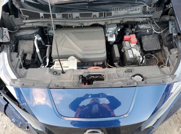 1N4AZ1BV8PC554071 2023 NISSAN LEAF Blue Vista del compartimento del motor