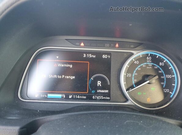 1N4AZ1CP9JC313689 2018 NISSAN LEAF Бордовый 