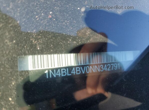 1N4BL4BV0NN342791 2022 NISSAN ALTIMA Gray Vista del compartimento del motor