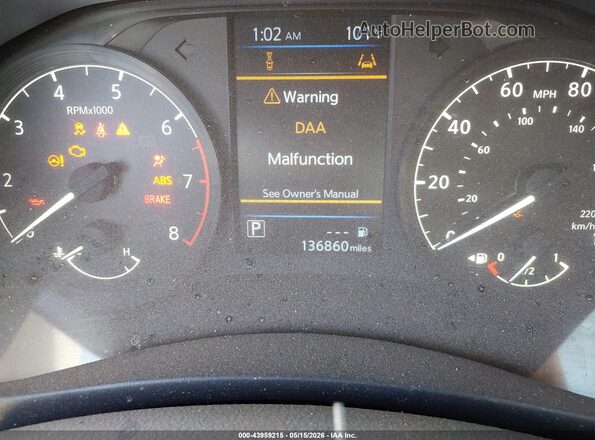 1N4BL4BV7NN311196 2022 NISSAN ALTIMA Серый Вид задних сидений