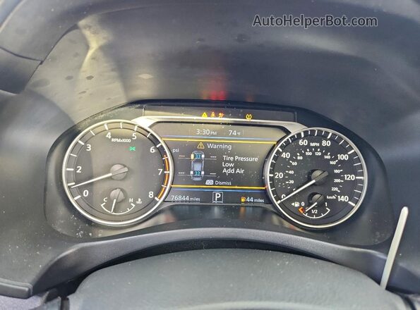 1N4BL4CV0NN329344 2022 NISSAN ALTIMA Black Вид щитка приладів