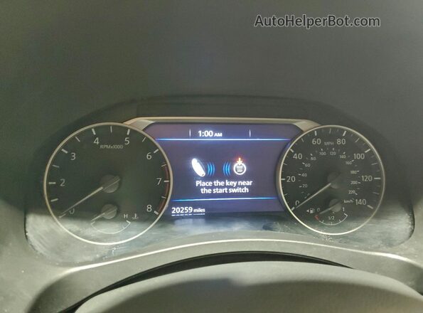 1N4BL4DV2SN346608 2025 NISSAN ALTIMA White ხელსაწყოთა პანელის ხედი