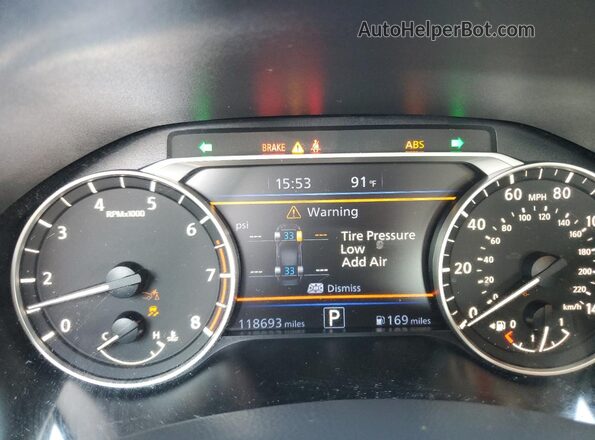 1N4BL4DV5MN337761 2021 NISSAN ALTIMA Black Widok zestawu wskaźników