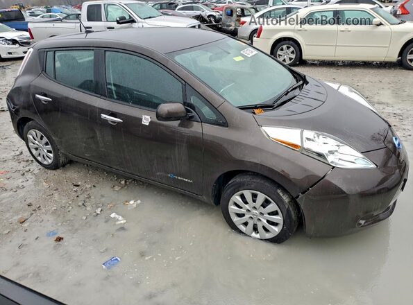 1N4BZ0CP1HC301481 2017 NISSAN LEAF Коричневый 