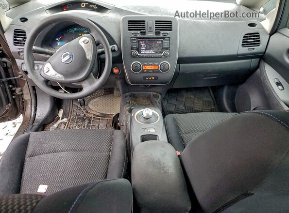 1N4BZ0CP1HC301481 2017 NISSAN LEAF Коричневый 