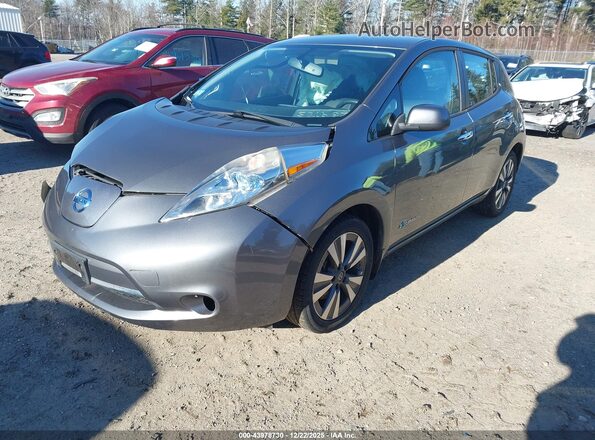 1N4BZ0CP3GC311671 2016 NISSAN LEAF Gray წინა მარცხენა ხედი სამი მეოთხედიდან