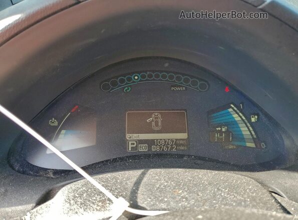 1N4BZ0CP5GC314104 2016 NISSAN LEAF Black Вид щитка приладів