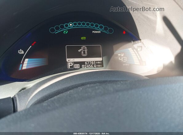 1N4BZ0CP5HC308918 2017 NISSAN LEAF Black უკანა სავარძლების ხედი