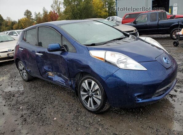 1N4BZ0CP6GC304830 2016 NISSAN LEAF Blue Przód prawy