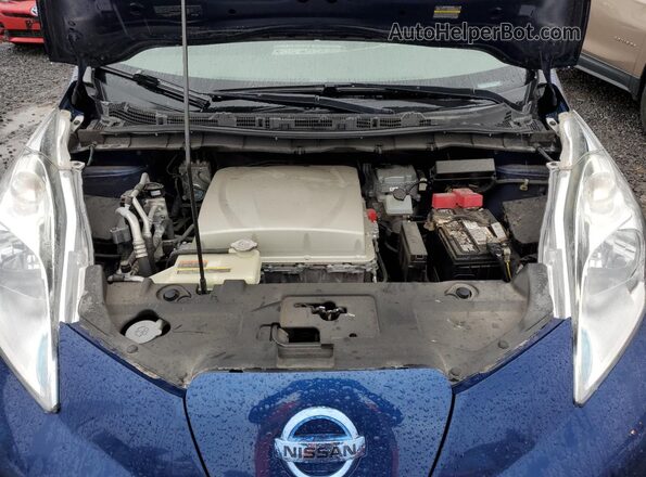 1N4BZ0CP6GC304830 2016 NISSAN LEAF Blue Widok wnętrza z tyłu